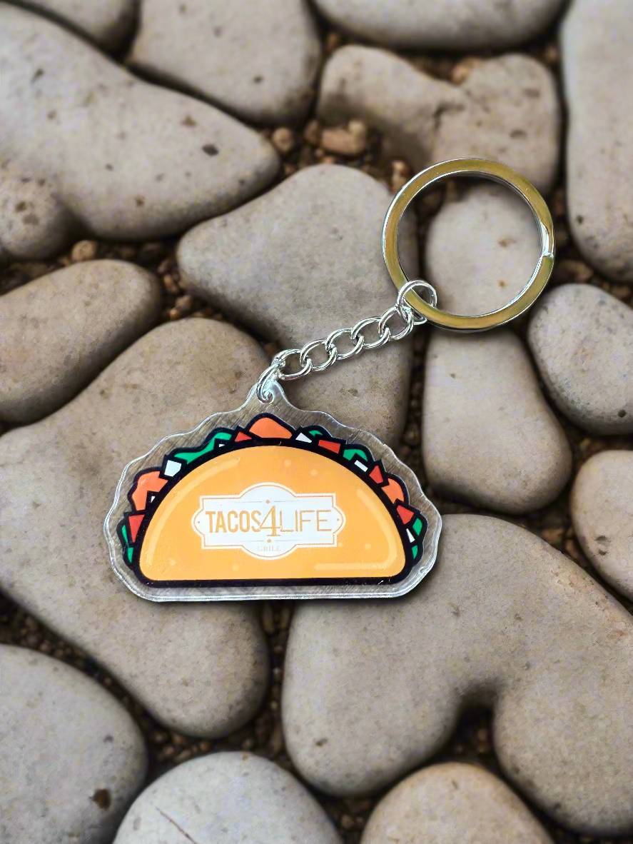 Acrylic Taco Keychain