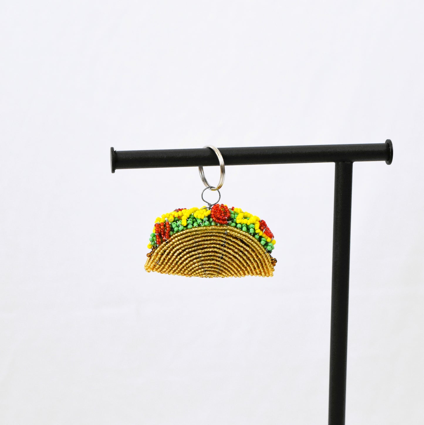 Beaded Taco Keychain