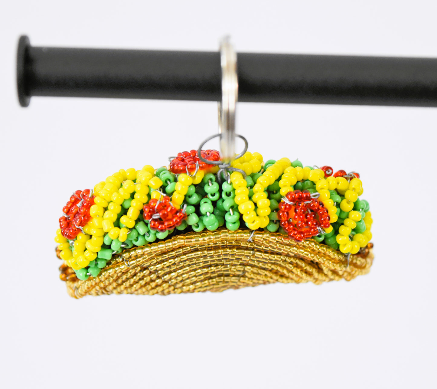 Beaded Taco Keychain
