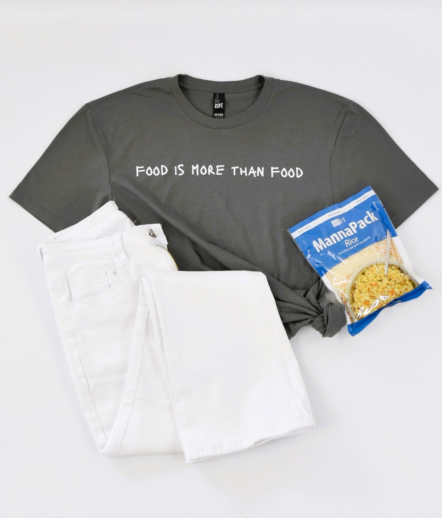 Food Is More T-Shirt - 10 MEALion challenge